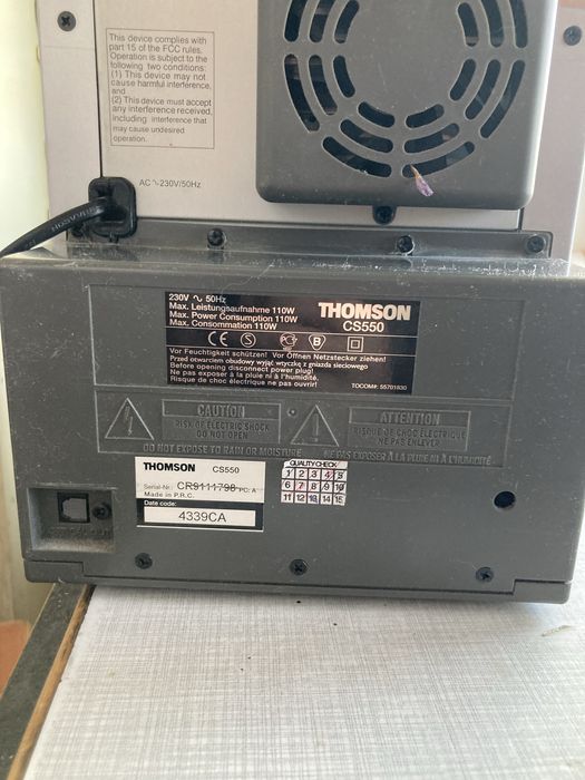 Thomson аудіо мінісистема CS550 Titanium Plated Woofer