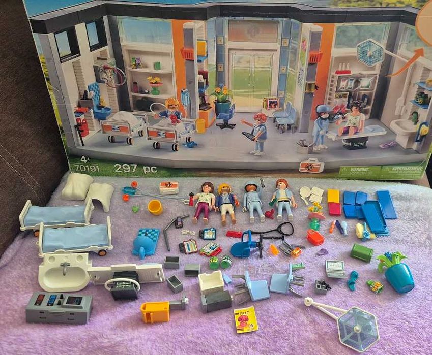 Klocki Playmobil 70191 Szpital z Wyposażeniem