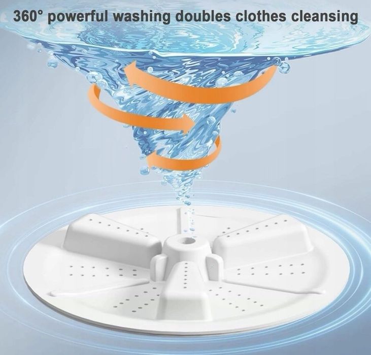 Przenośna  Pralka, 2 w 1 13L Duża Inteligentna Mini Pralka