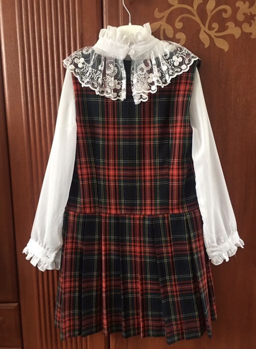 Школьная форма, сарафан блузка