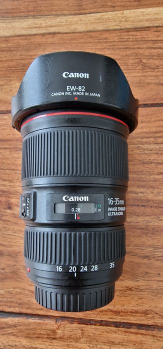 Obiektyw Canon EF 16-35mm f/1:4L IS USM – Stan bardzo dobry, 100% sprawny