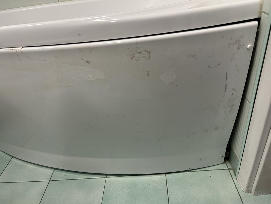 Plastikowy panel przedni wanna osłona osłonka obudowa do wanny biała