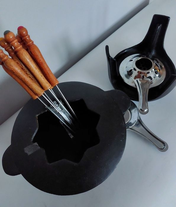 Nowy zestaw do fondue czekolady sery miesa