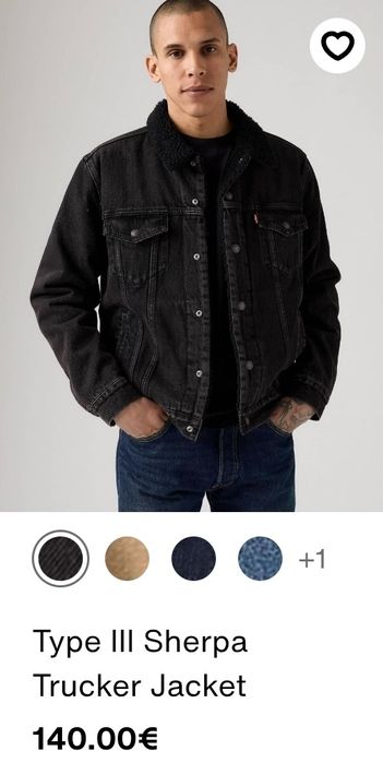Casaco Levi's Sherpa Preto