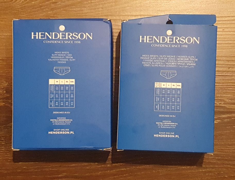 3pack meskie slipy majtki M & L Henderson Bawelna