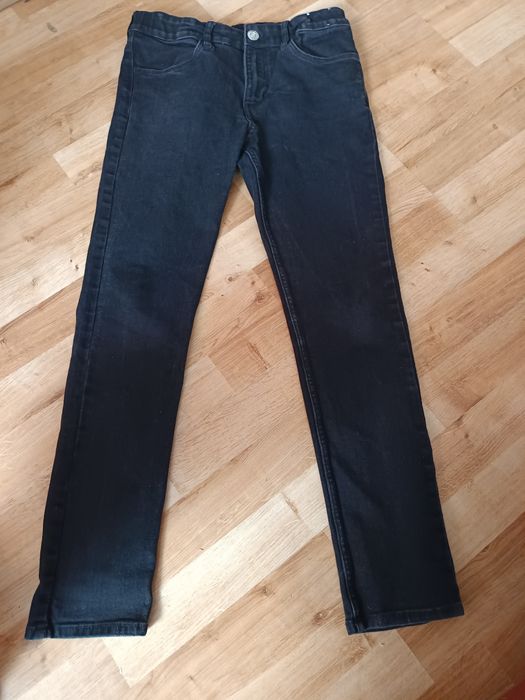 Nr39} spodnie czarne eleganckie 152 skinny