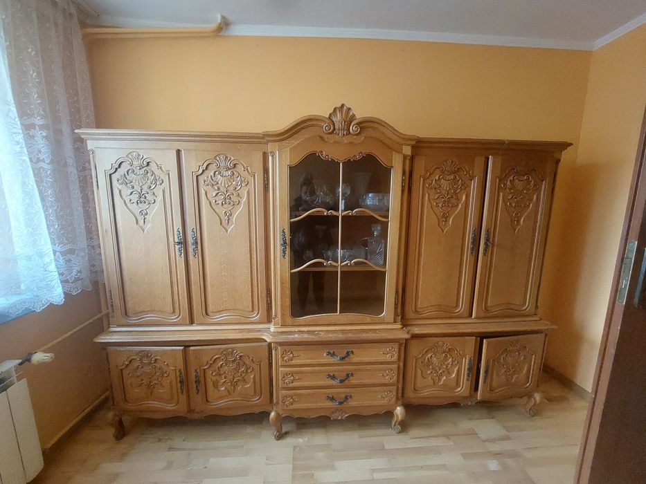 Drewniany regał komplet