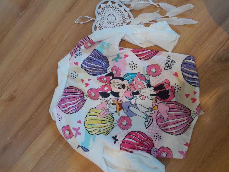 Koszula biała myszka Miki 14 lat  158 164 wiązana