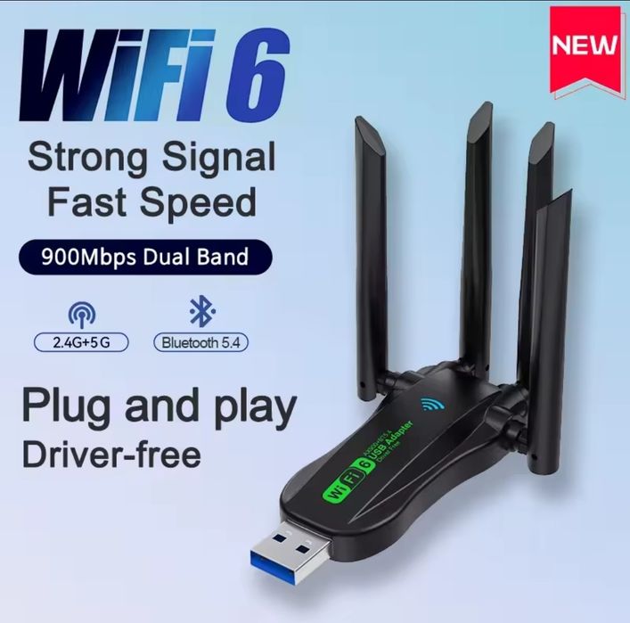 USB Bluetooth 5.3 + WiFi 6