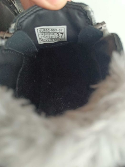 Buty za kostkę trampki z uszami królika Reserved  Czarny damskie 37