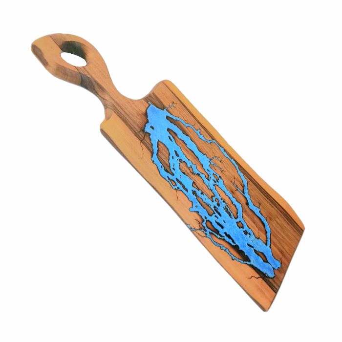 2 drewniane deski z żywicą