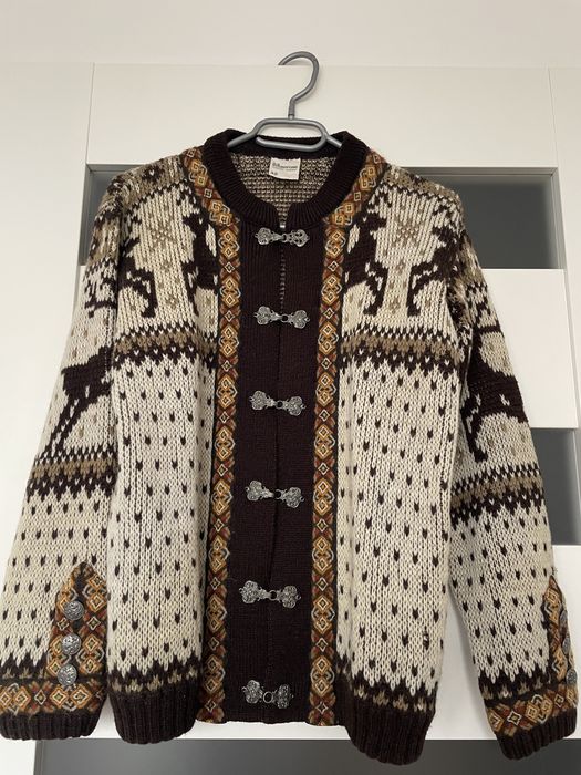 skandynawski sweter kardigan vintage