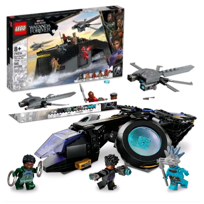 Lego Marvel Superheroes 76211 & 76214 Black Panther, Statek Shuri, Wojna na wodzie
