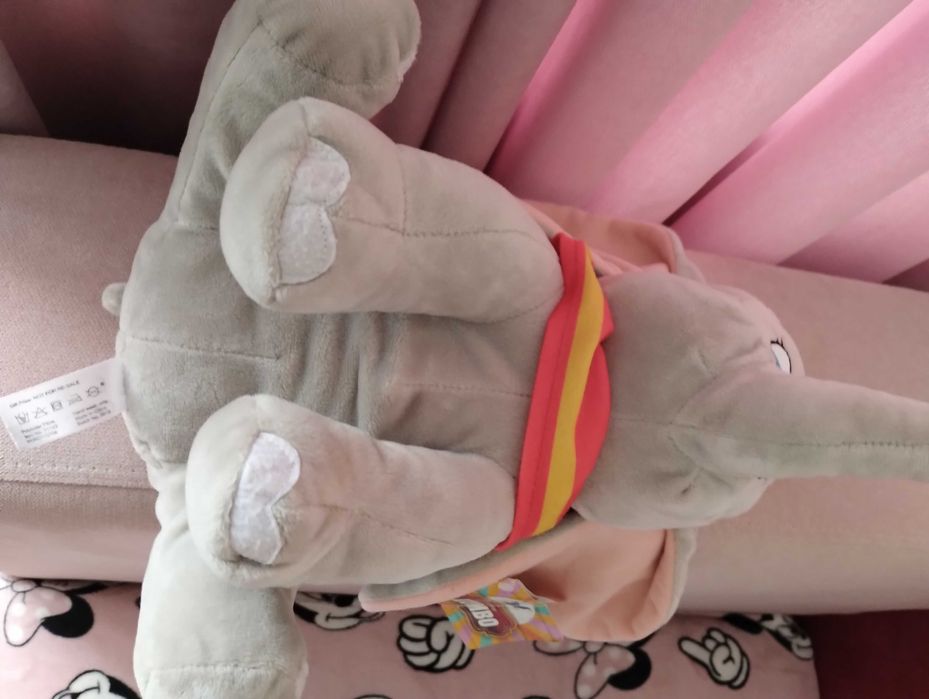 Мягкая плюшевая игрушка Disney слоненок Дамбо Оригинал 30 см