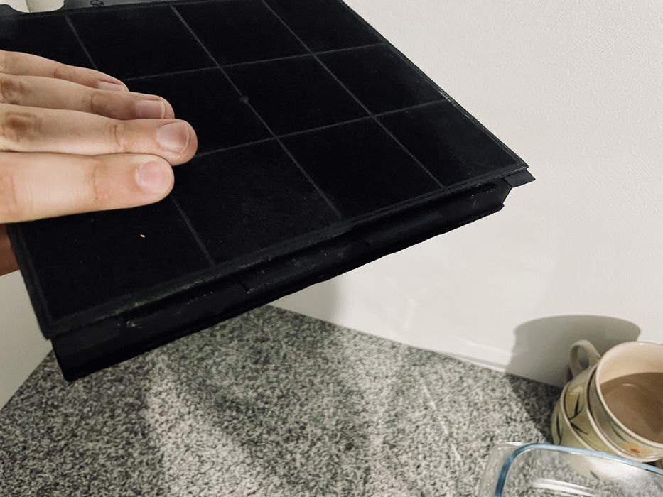 Nowy Filtr węglowy prostokątny F00333A do okapu 22.5x21cm