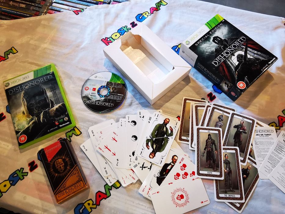 Dishonored SPECIAL Edition XBOX 360 gra + karty do Tarota i Pokera (rzadkość na rynku) TANIO