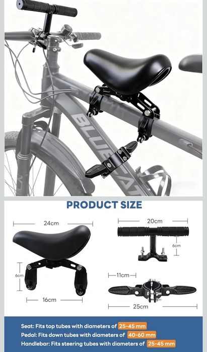 Banco criança para bicicleta