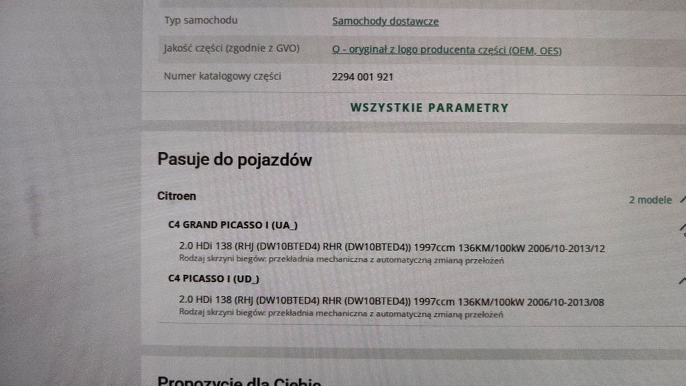 Nowe Koło dwumasowe Sachs Citroen C4 Picasso 2.0HDI