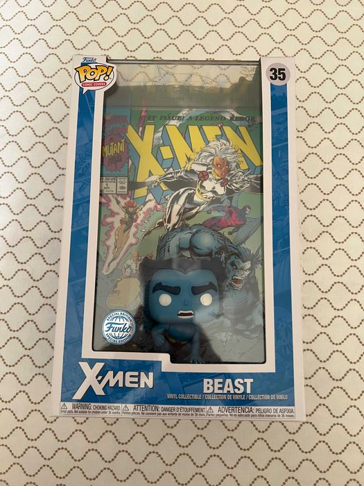 Funko Pop Figure X-Men Beast Nº35 edição especial Comic Covers