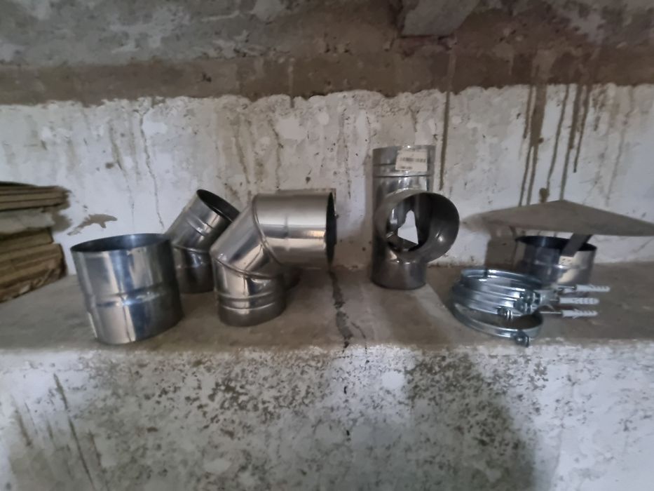 Acessorios inox, chaminé ou extrator