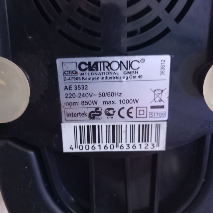 Sokowirówka CLATRONIC AE 3532.  1000W