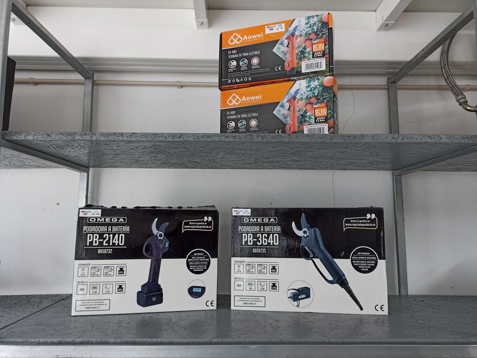 (15%) Tesoura de Poda 21V 4Ah, 2bat, 1050W OMEGA