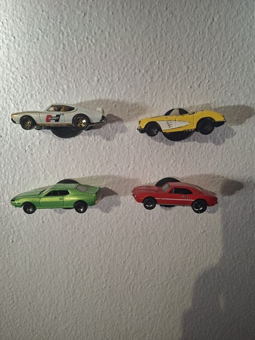 Fixadores de parede para hot wheels