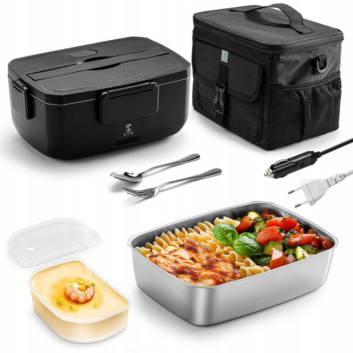 STN Elektryczna Lunchbox 2L 80W Z Torbą Termiczną I Sztućcami