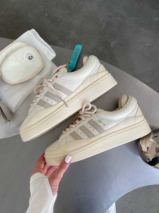 Кросівки Adidas Campus X Bad Bunny Light Beige premium