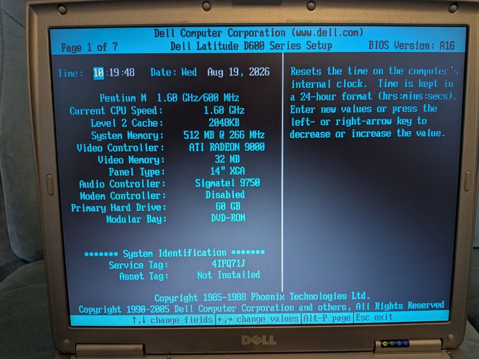 Dell Latitude D600  | Fizyczny COM & LPT | Win XP/98 | Do Retro i Serwisu