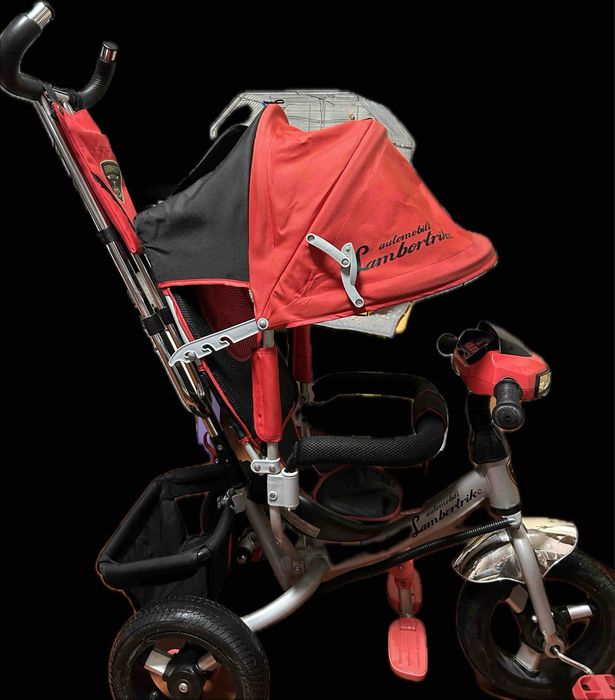 детский трехколесный велосипед-коляска Azimut Lambortrike Air