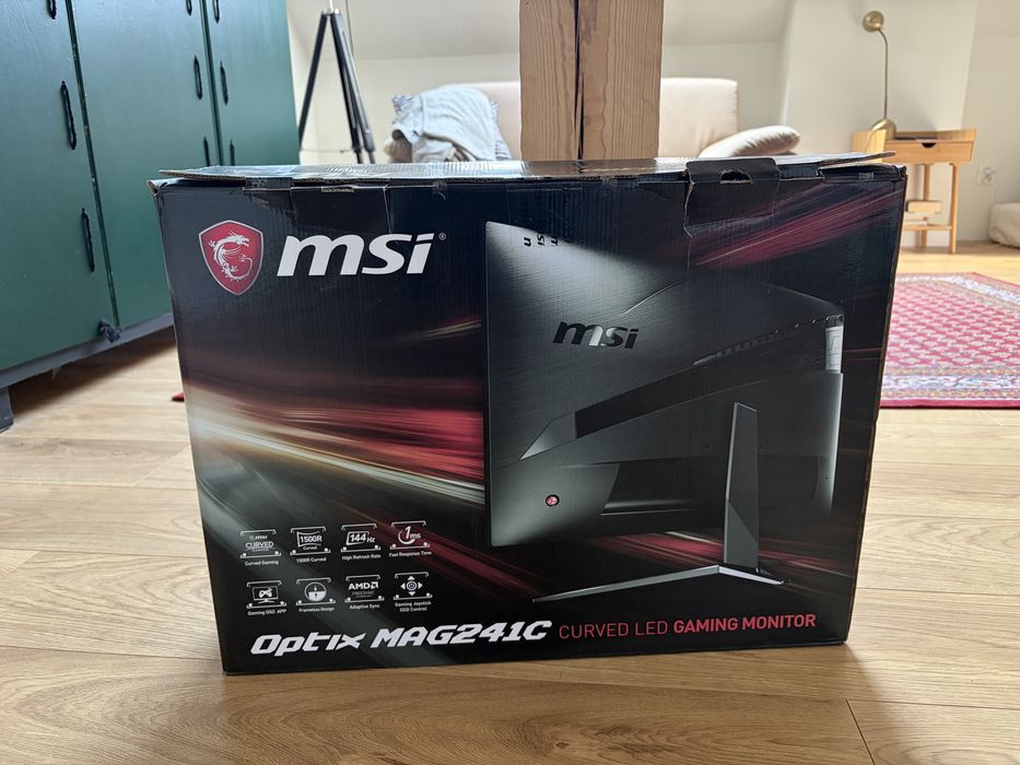 MSI Optix MAG241C 23.6” Curved 144 Hz – stan idealny, odbiór osobisty