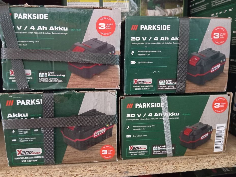 Акумулятор PARKSIDE® 4 Ah PAP 20 B3 2024 рік