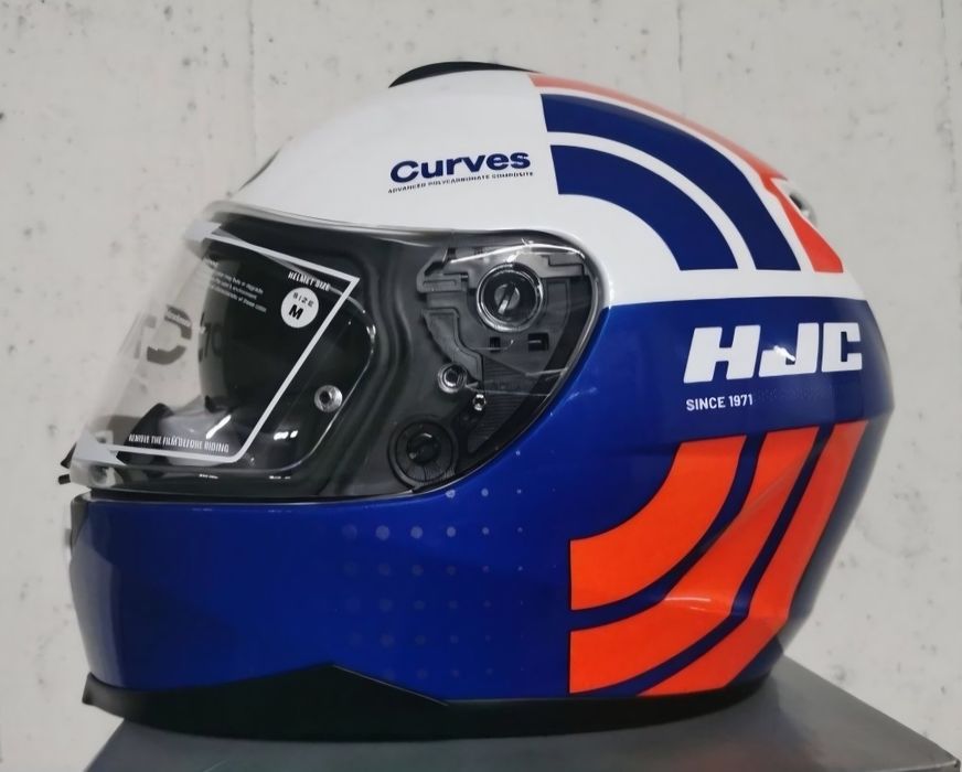 Capacete HJC C70 Curves White / Blue ( L )( NOVO )
