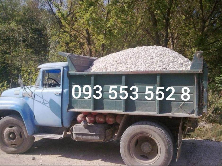 Щебінь,пісок,відсів,       чорнозем.