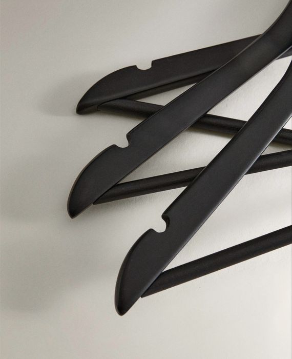 Cabide Madeira Lacada (Conj. De 3) Zara Home NOVO