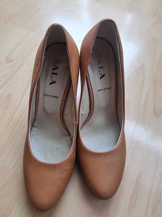 Czółenka skórzane rozm 39, sweter,  szal ,komin i spodnie bawełniane rozm S