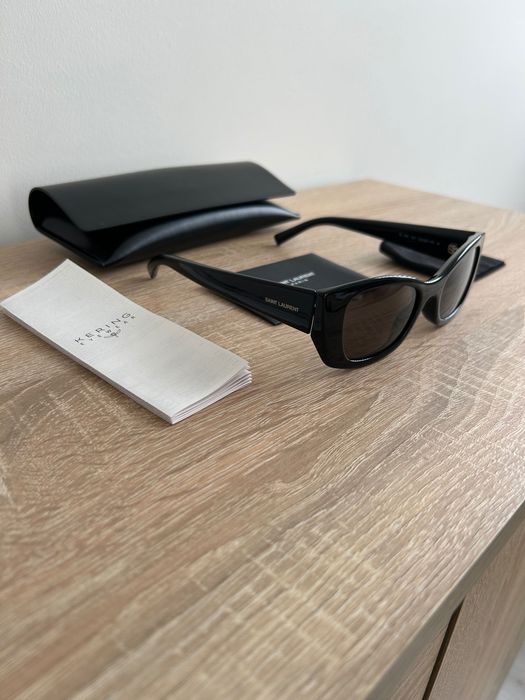Okulary przeciwsłoneczne Saint Laurent SL 593 sunglasses czarne black