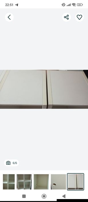 Szafka ścienna biała  otwarta ikea Eket