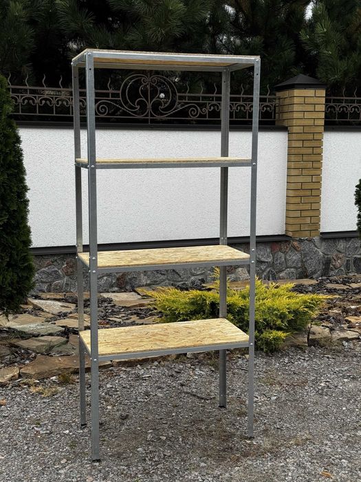 Стелаж полиці гараж склад магазин металевий кладова підвал квіти льох