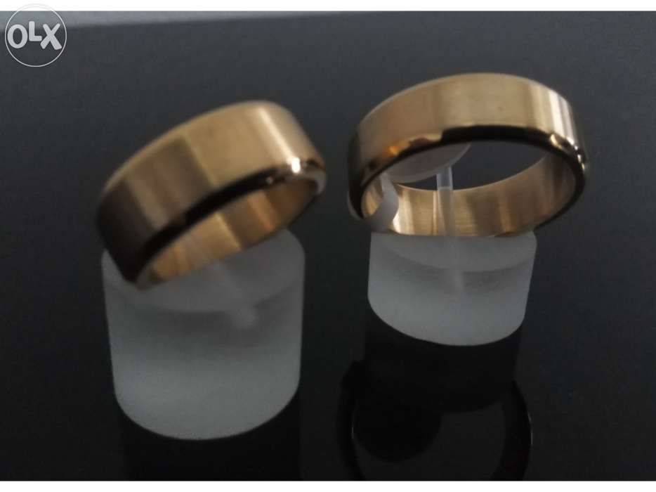 Aliança namoro - compromisso - casamento em ouro laminado 18K