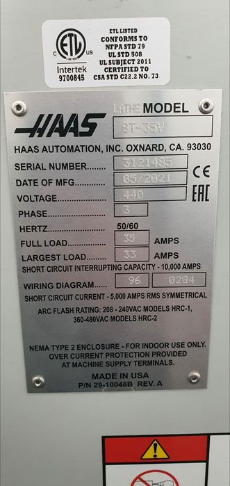 Tokarka CNC Haas ST35YR