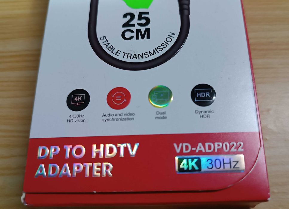Адаптер VEN-DENS VD-ADP022 DisplayPort - HDMI