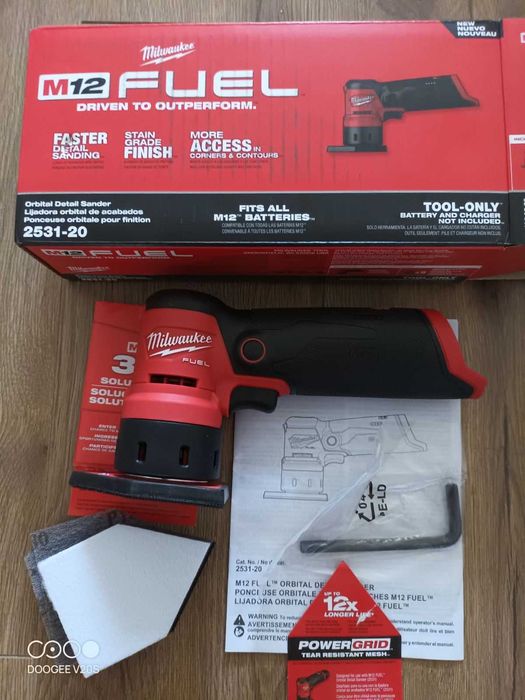 Milwaukee 2531-20 m12 Fuel Orbital Detail Sander