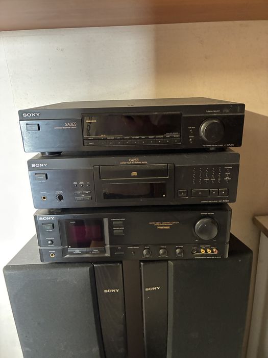 Zestaw muzyczny sony, 5 głośników, tuner, odtwarzacz CD, wzmacniacz