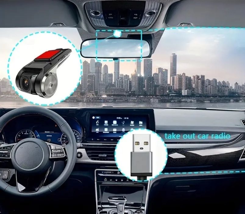 Câmera auto USB HD 720P com assistência de direção ADASCâmera auto USB