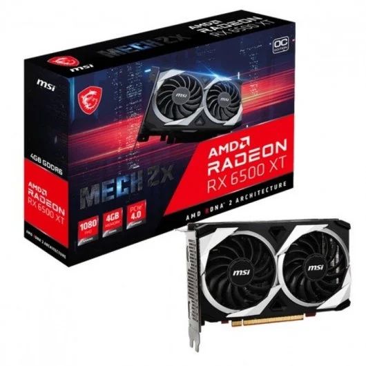 MSI Radeon RX 6500 XT MECH 2X 4G OC – 4GB GDDR6