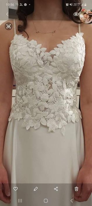 Suknia ślubna muślinowa