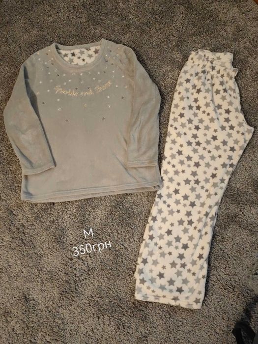 тепла жіноча піжама S плюшева халат лот теплого одягу пакетом