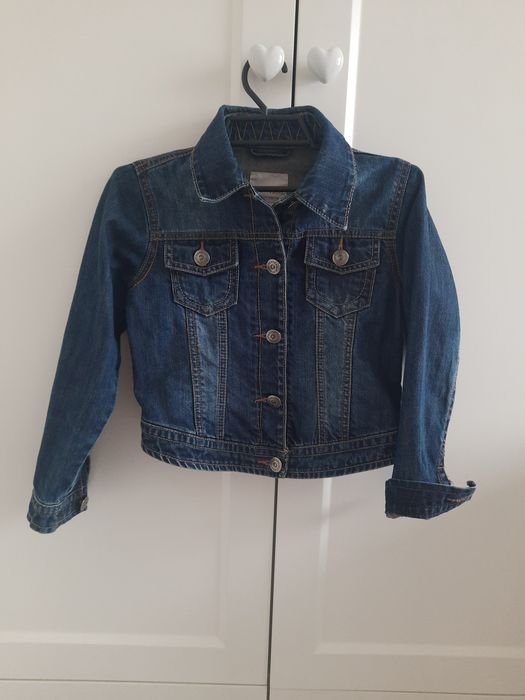 Стильний, джинсовий піджачок Next 128р. або 7-8р. в ідеальному стані.